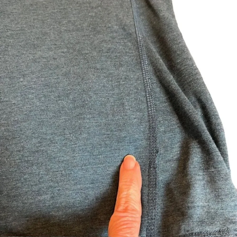 Lululemon Clip-In Long Sleeve Top Heathered Alberta Lake Size 10